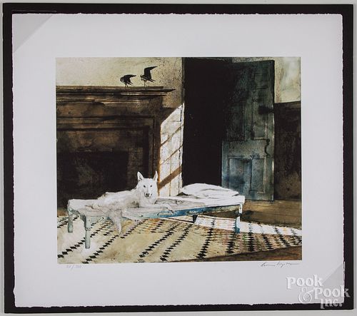 Andrew Wyeth collotype Harlequin
