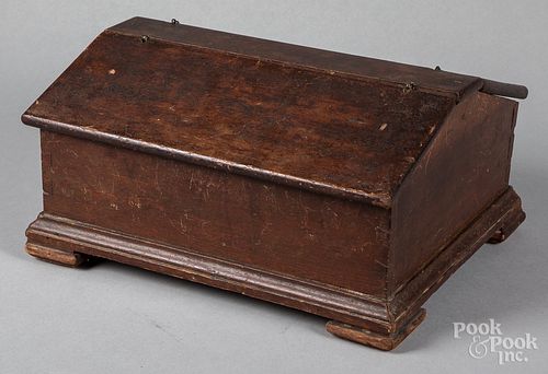 Pennsylvania poplar utensil box, ca. 1800
