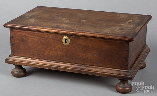 Pennsylvania walnut Bible box, ca. 1800