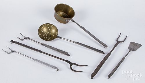 Wrought iron utensils, 19th c.