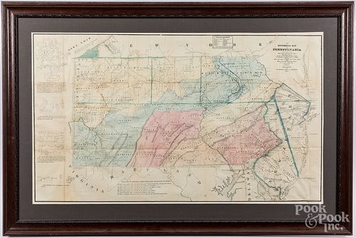 Historical Map of Pennsylvania, pub. 1875.