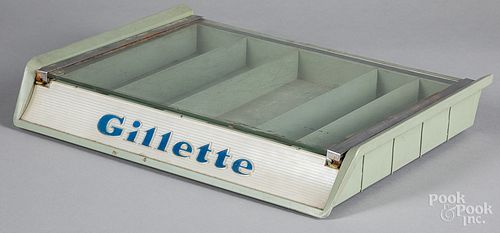Gillette display case.