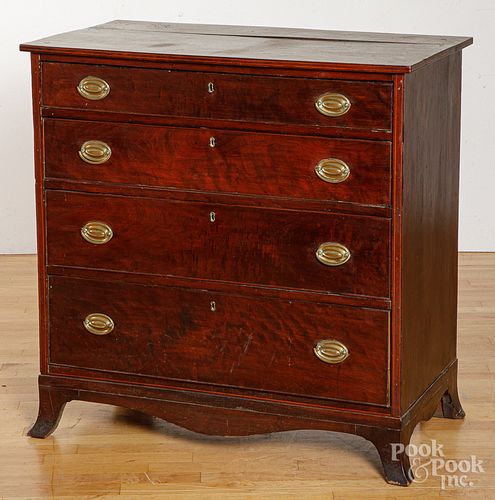 Pennsylvania Federal walnut chest of drawers.