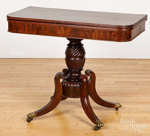 Philadelphia classical mahogany games table.