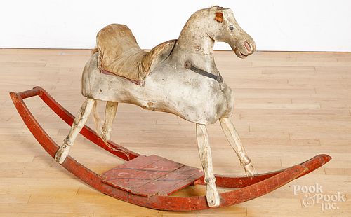 Painted hobby horse, late 19th c.