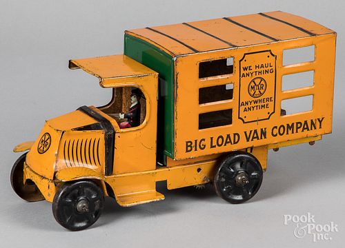 Marx tin lithograph wind-up delivery truck