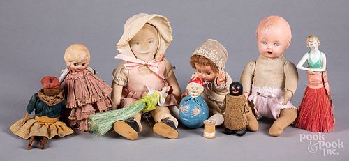Group of miscellaneous dolls