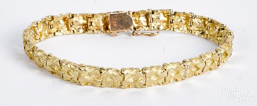 14K gold bracelet, 17.1 dwt.
