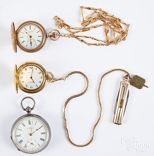 Two Waltham pocket watches