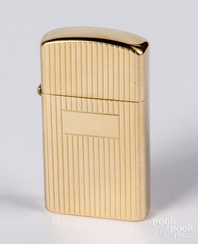 14K gold Zippo lighter