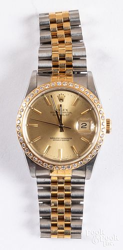 Rolex men's oyster perpetual datejust wristwatch