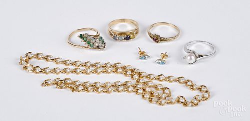 14K and 10K gold and gemstone jewelry