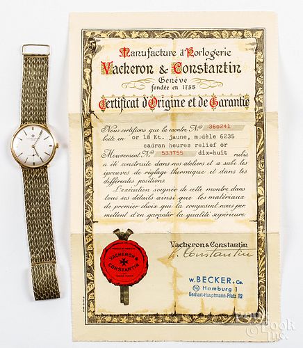 Vacheron & Constantin 18K gold wristwatch