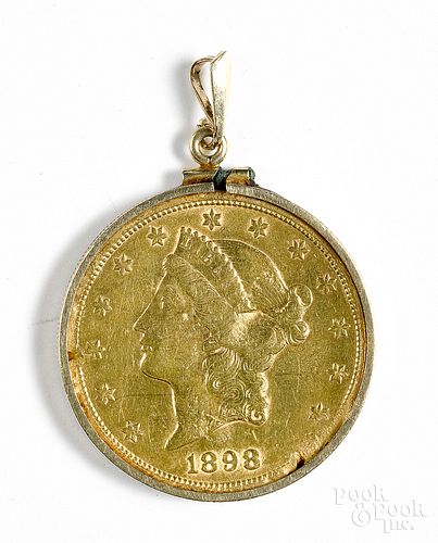 1898-S twenty dollar gold coin