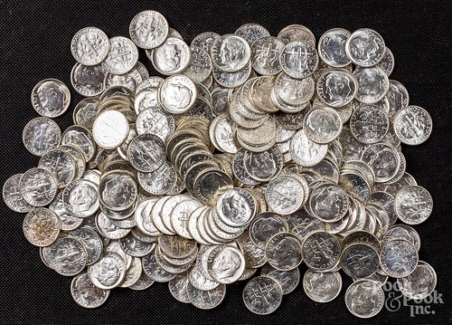 Uncirculated Roosevelt silver dimes, 20.1 ozt.