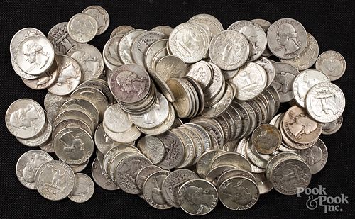 US silver quarters and dimes, 25 ozt.