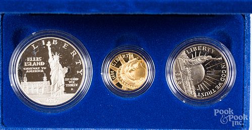 Two US Liberty coin sets