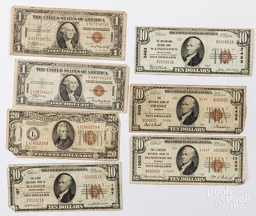 US paper currency, to include Hawaii twenty dolla
