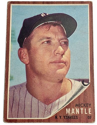 Mickey Mantle 1962 Topps #200 Baseball Card