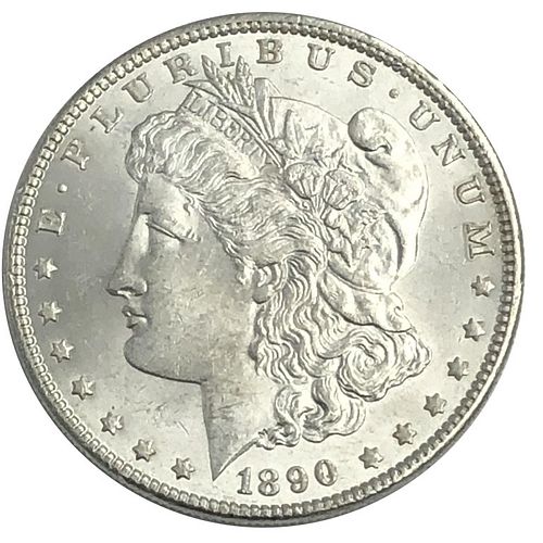 1890 Morgan Silver Dollar Coin