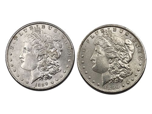 1889 and 1896 Morgan Silver Dollar