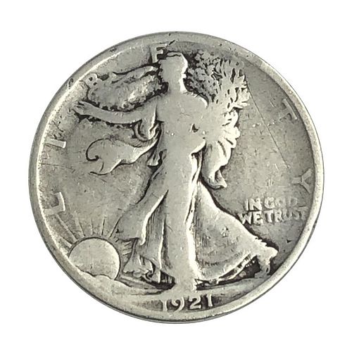 1921 Walking Liberty Half Dollar Coin