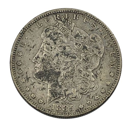 1885-S Key Date Morgan Silver Dollar Coin