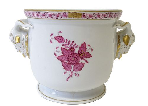 Herend Chinese Bouquet Raspberry Porcelain Vase