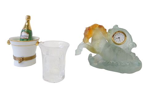Three (3) Miscellaneous Lots of Limoge, Lalique
