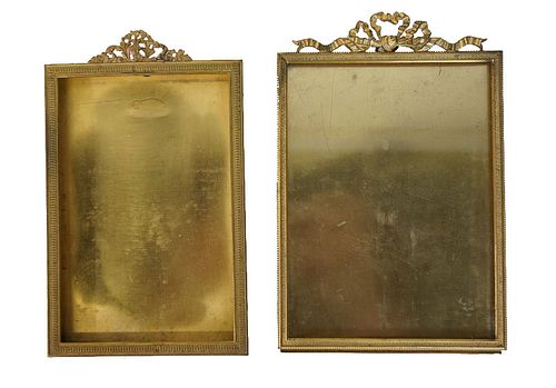Pair of Gold Gilt Brass Picture Frames