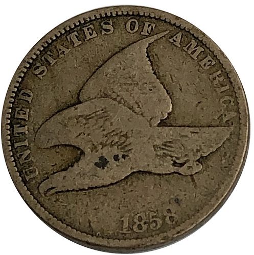 1858 Flying Eagle Cent Coin Large Letter