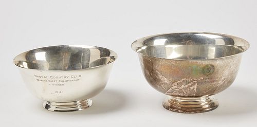 Two Sterling Paul Revere Bowls