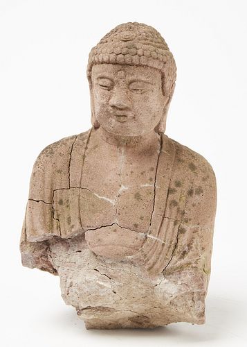Antique Stone Buddha Fragment