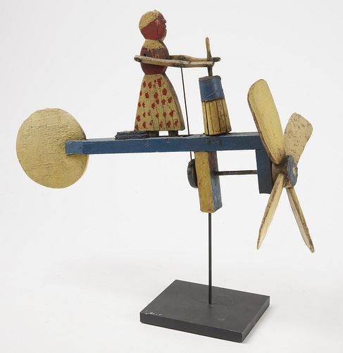 Woman with Churn Whirligig
