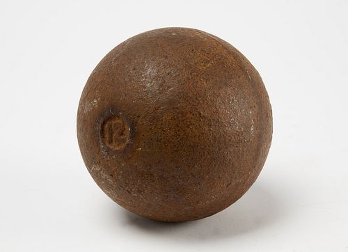 Antique Iron Canon Ball