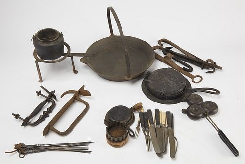 Antique Iron Cooking Lot