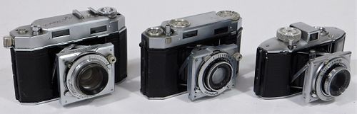 Group of 3 Agfa Karat Cameras