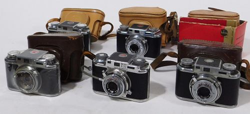 Group of 5 Bolsey Cameras