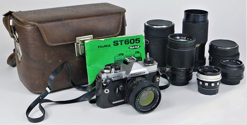 Fuji Fujica ST 605 SLR Camera and Accessories