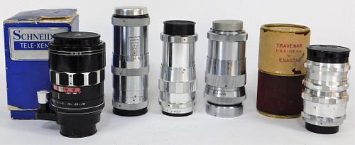 Group of 5 Exakta Mount Lenses
