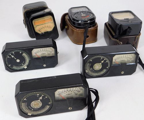 Group of 6 Vintage Weston Exposure Meters #6