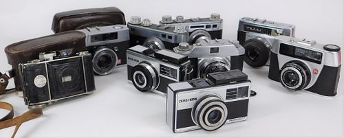 Group of 9 Vintage 35mm Cameras