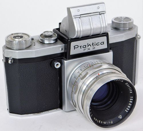 KW Praktica FX 35mm Camera, Black Biotar M42