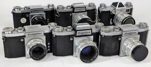KW Group of 3 Praktica FX 35mm SLR Cameras, M42