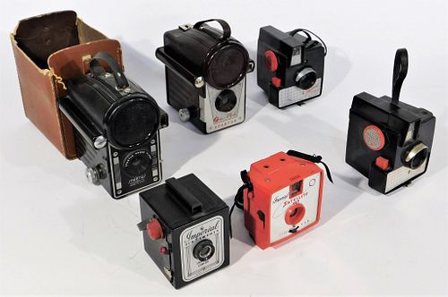 Group of 5 Vintage Plastic Body Cameras