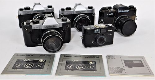 Group of 5 Rollei 35mm Cameras