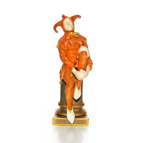 ROYAL DOULTON FIGURE, SEATED JESTER BY NOKE