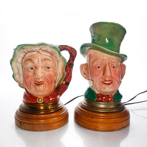 2 BESWICK WARE CHARLES DICKENS CHARACTER LAMPS