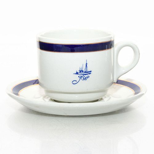 ROYAL DOULTON STEELITE HOTELWARE TEA CUP AND PLATE