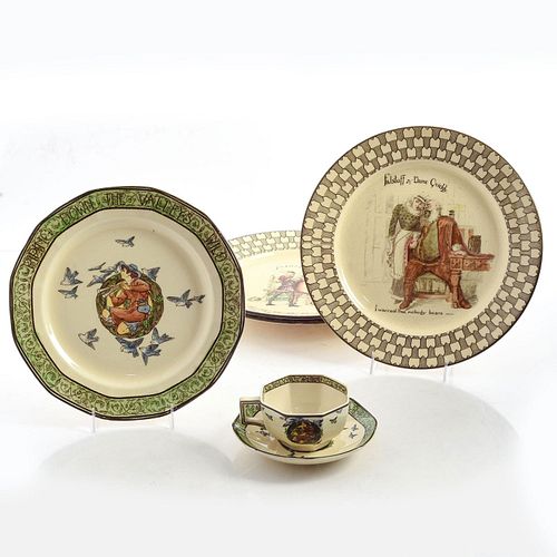COLLECTION OF ROYAL DOULTON PLATES, SAUCER & TEACUP